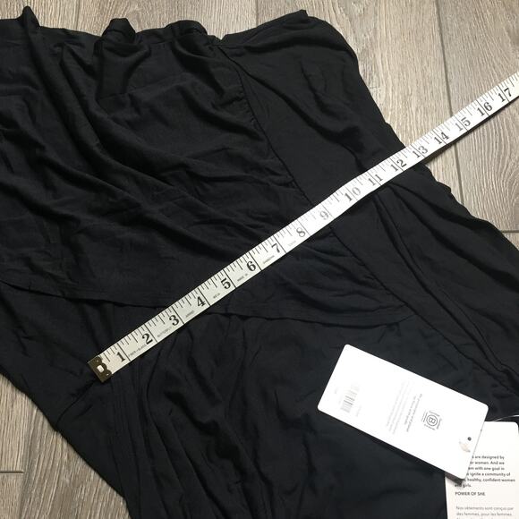 NWT Athleta Release Pant Hi Rise Wide Leg Split Hem Crop Lounge Yoga Black XL - Picture 10 of 12